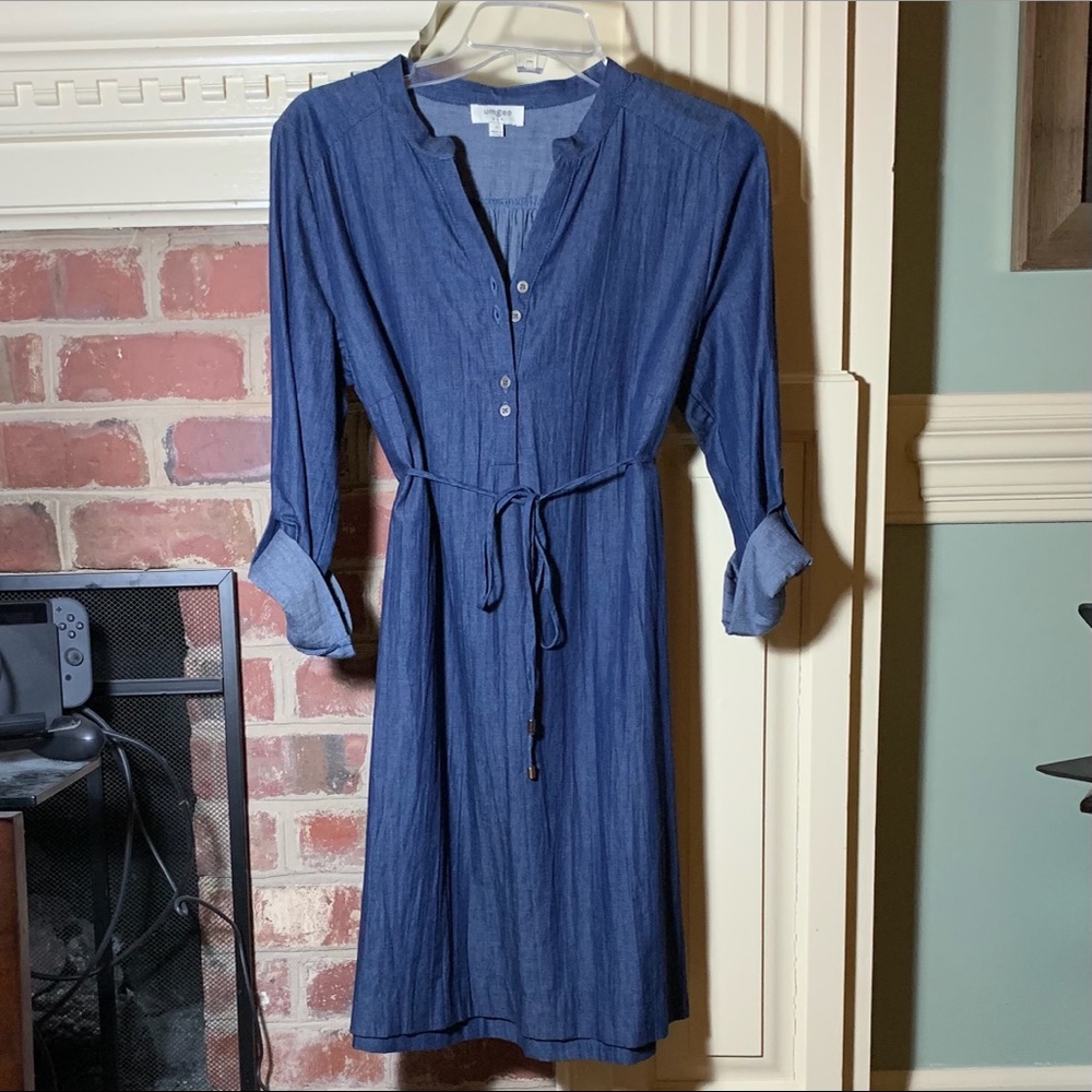 EUC Umgee Chambray Dress (Runs Large) - Picture 1 of 7